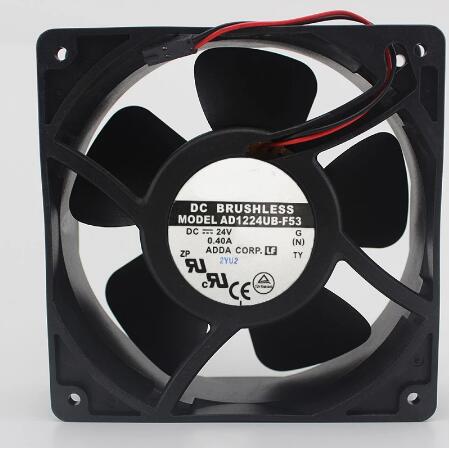 Original ADDA AD1224UB-F53 Cooling Fan 24V 0.4A 9.6W 3wires AD1224UB-F53 Fans